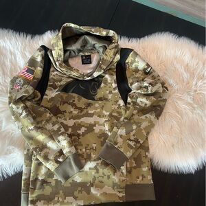 NFL Carolina Panthers Kids Camouflage Hoodie with Patches